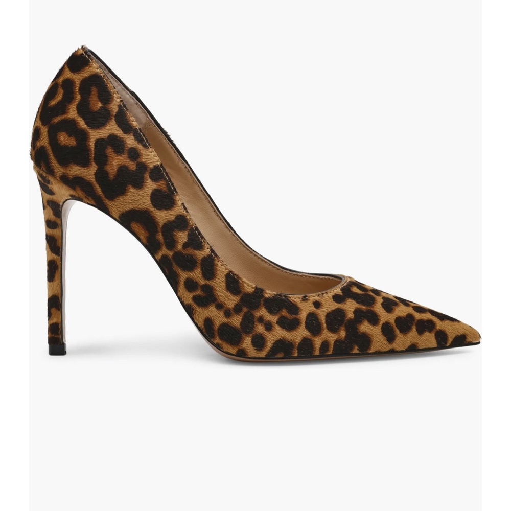Steve Madden Leopard Print Pointed Toe Stiletto Pump - Brown/Black